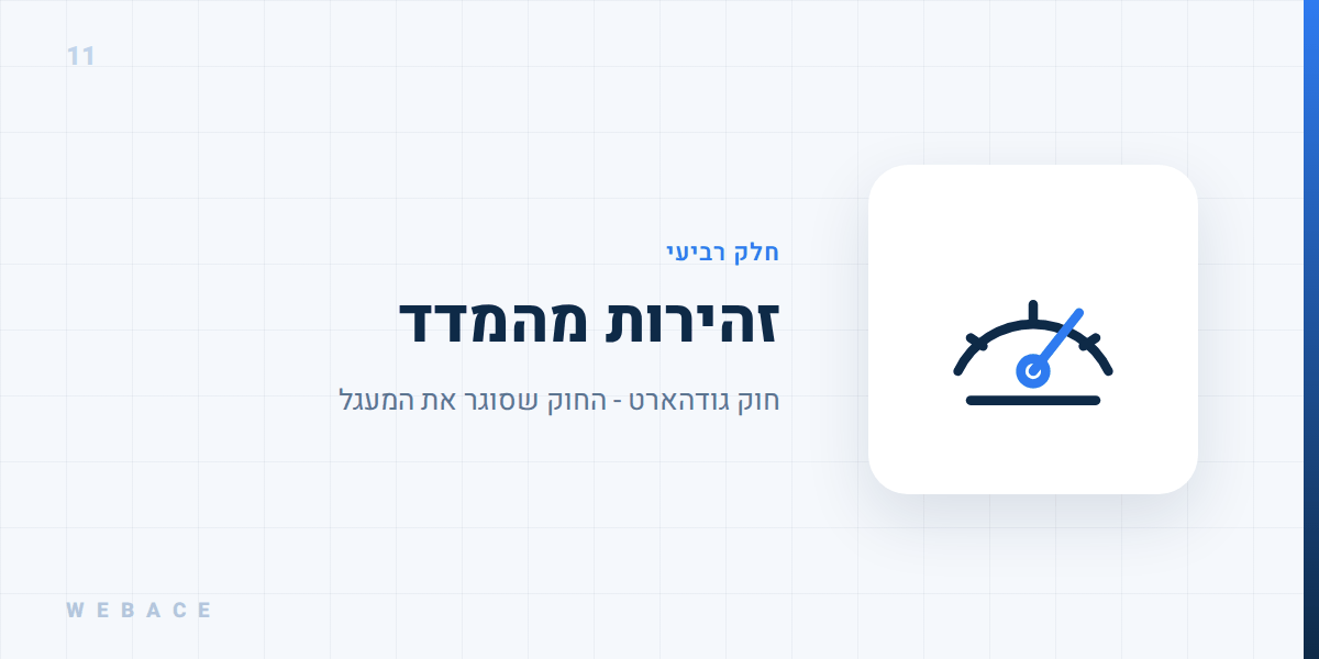 זהירות מהמדד - חוק גודהארט